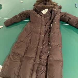 Esprit  lack full length Hooded Puffer Jacket